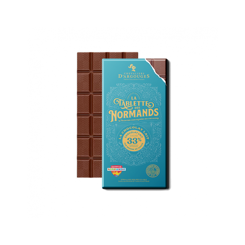 CHOC TABLETTE DES NORMANDS LAIT 33% 100G