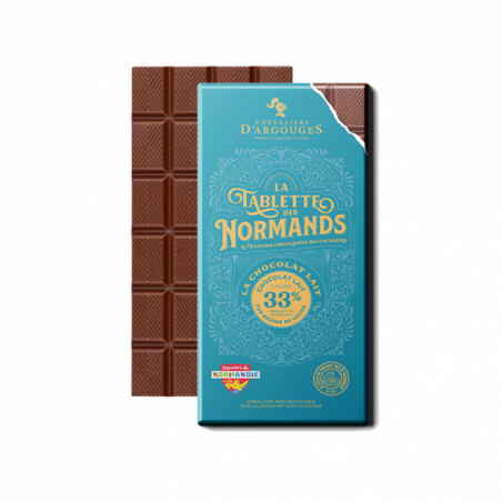 CHOC TABLETTE DES NORMANDS LAIT 33% 100G