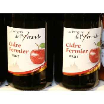 CIDRE BRUT 75cL VERGERS DE L'YVRANDE