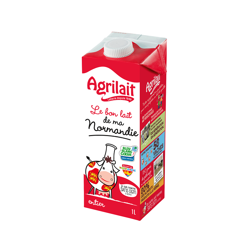 LAIT AGRILAIT ENTIER 1L