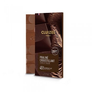 CHOC PRALINE LAIT 45% TAB 100G CLUIZEL