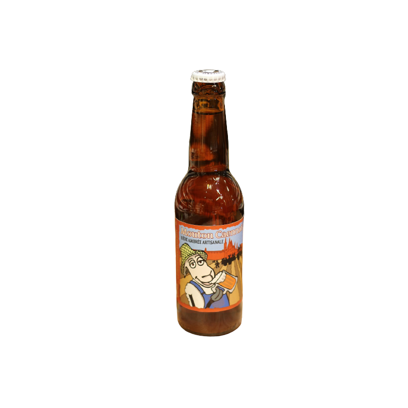 Bière Ambrée Mouton Caen. BIERGERIE 33cL