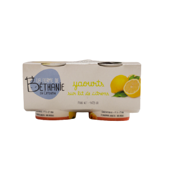 Yaourt BETHANIE Citron 4x125g