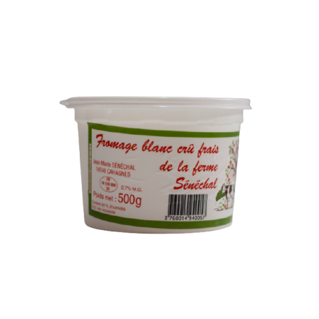 Fromage blanc cru SENECHAL brut 20% 500G