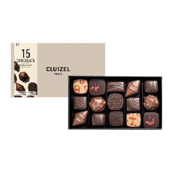 Boite Ass.Choc Noir & Lait CLUIZEL 165g