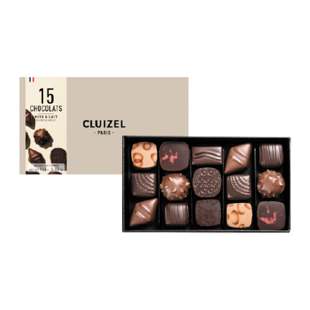 Boite Ass.Choc Noir & Lait CLUIZEL 165g