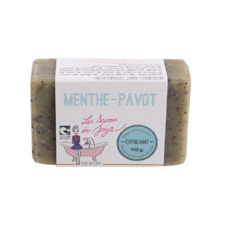 SAVON JOYA EXFOLIANT MENTHE PAVOT 100G