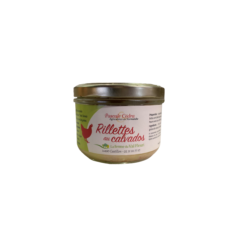 Rillettes de poule F.VAL F Calvados 160g