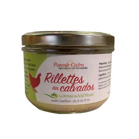 Rillettes de poule F.VAL F Calvados 160g