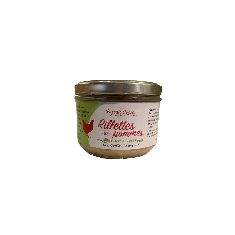 Rillettes de poule F.VAL FLEU pomme 160g