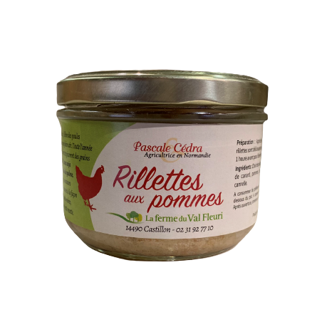 Rillettes de poule F.VAL FLEU pomme 160g