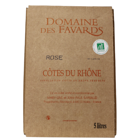 Côte du Rhone Rosé FAVARD 5L