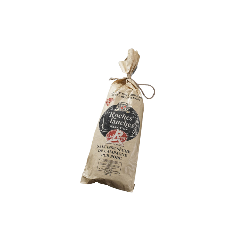 SAUCISSE SECHE R.BLANCHES L.ROUGE 200G