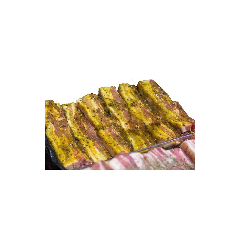 POITRINE PORC TRANCHEE MARINEE par 200G