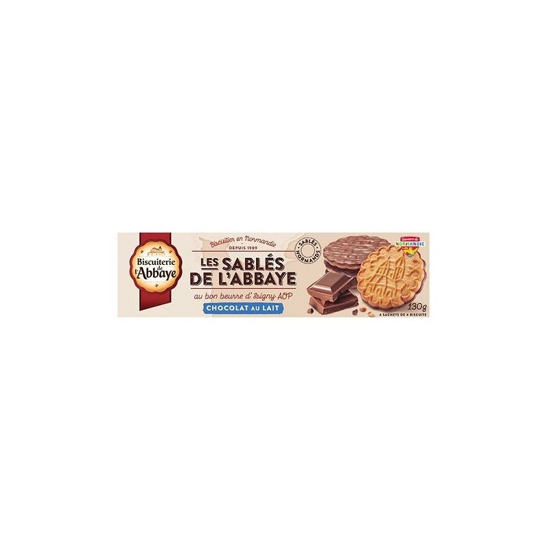 SABLES ABBAYE CHOC.LAIT 130G ABBAYE