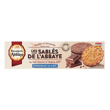 SABLES ABBAYE CHOC.LAIT 130G ABBAYE