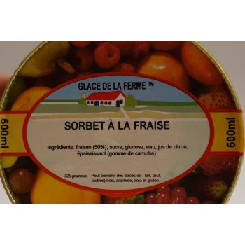 GLACE.FERME Fraise 500mL