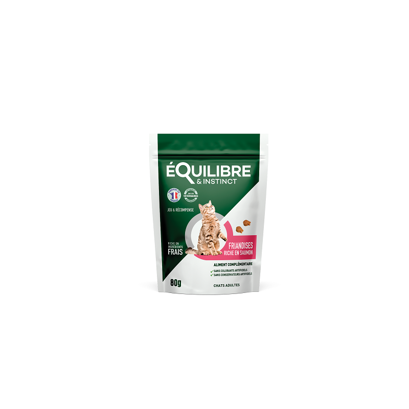 FRIANDISE AU SAUMON CHAT 80G E&I