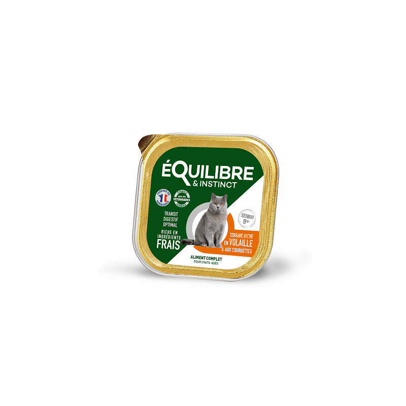 TERRINE VOLAILLE CHAT SENIOR BQ 85G E&I