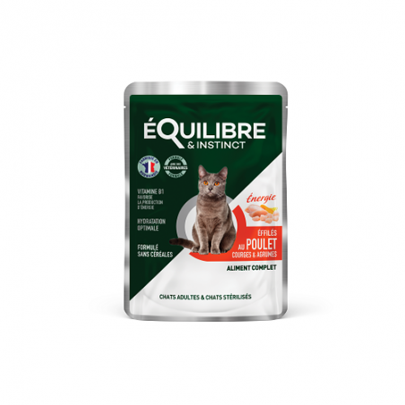 EFFILES POULET CHAT POCHON 12X85G E&I