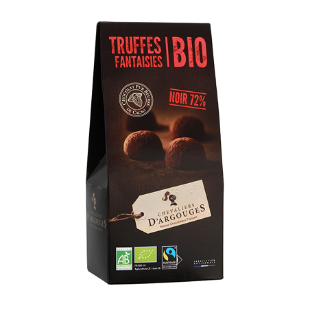 TRUFFES BIO NOIR 72% 160G  CHEV.ARGOUGES