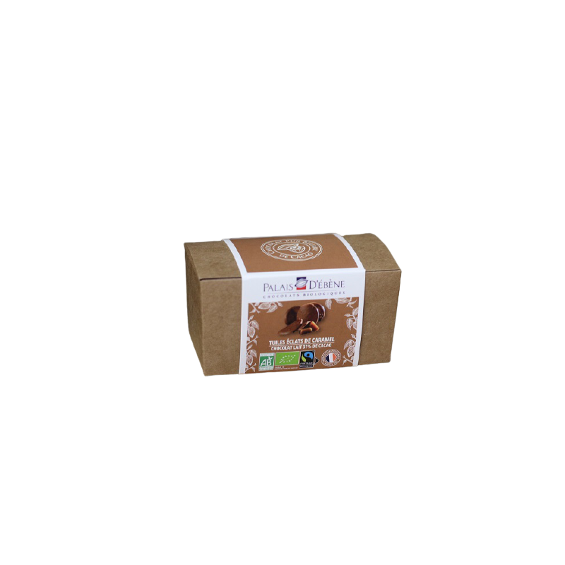 TUILES BIO CARAMEL 120G PALAIS EBENE