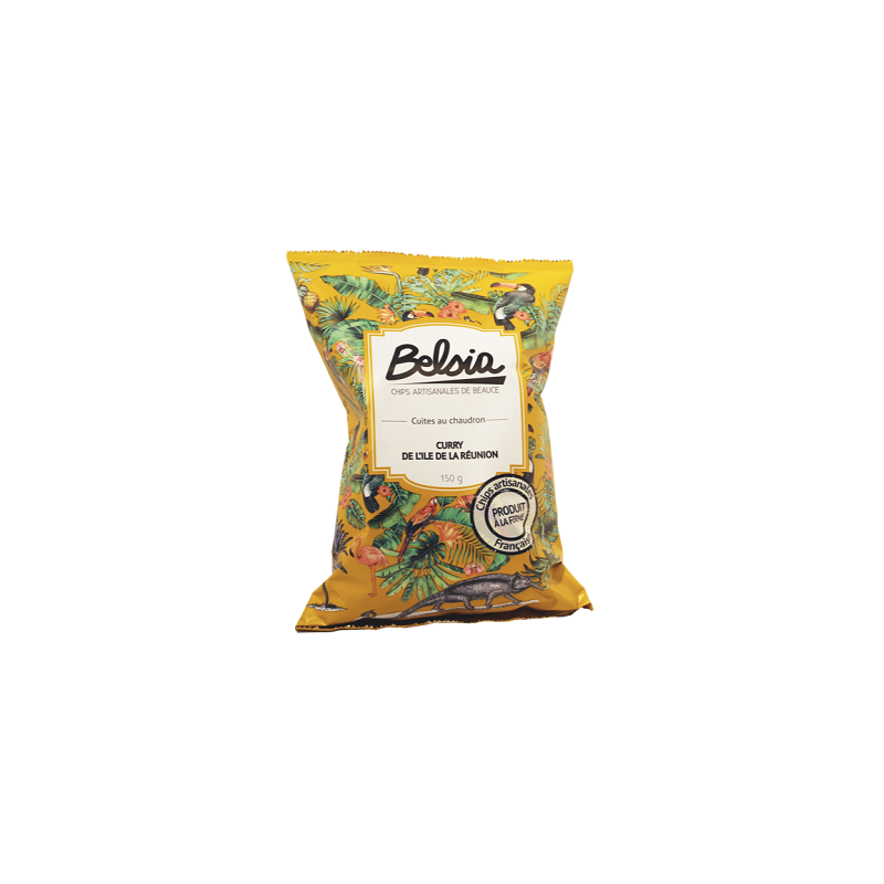 CHIPS CURRY DE LA REUNION 150G BELSIA