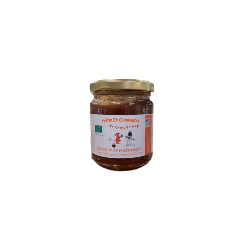 CONF BIO FRAISE PECHE230G FRAISE ET CIE