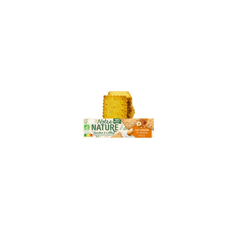 SABLES BIO LAIT AMANDE NATURE110G ABBAYE
