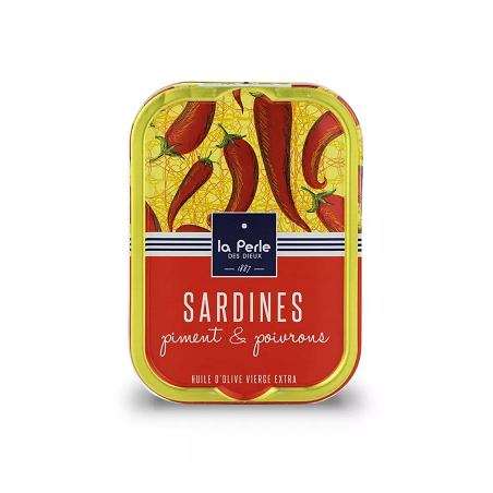 SARDINES PIMENT POIVRON 115G PERLE DIEUX