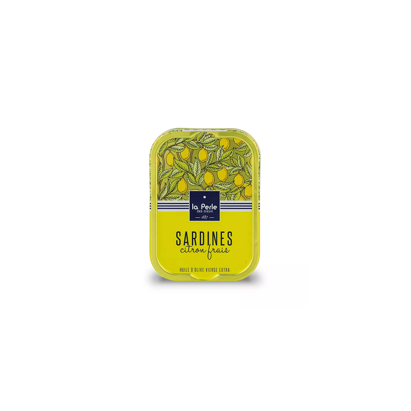 SARDINES H.OLIVE CITRON 115G PERLE DIEUX