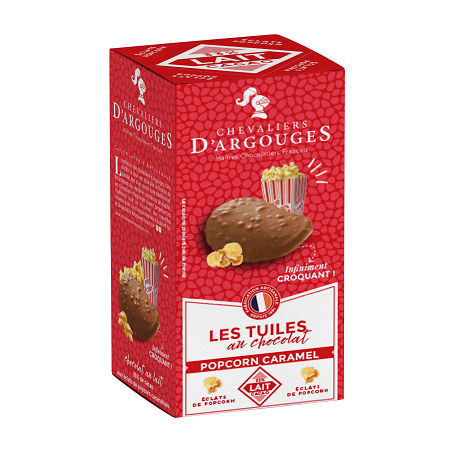 TUILES LAIT/POP.CARAMEL 120G CHEV ARGOUG