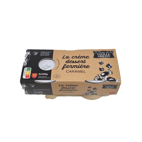 CREME DESSERT CARAMEL 2X100g VIEILLE ABB