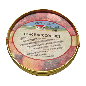 GLACE.FERME COOKIES 500 ML